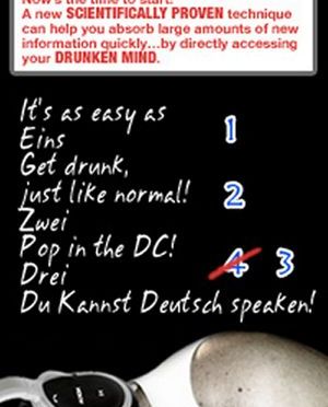 Learn German While You’re Drunk